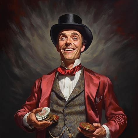 Premium AI Image A Man In A Red Jacket Holding Bowls With A Red