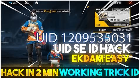 Free Fire Id Hack Live Proof Uid Hack Uid Id Id Hack Live