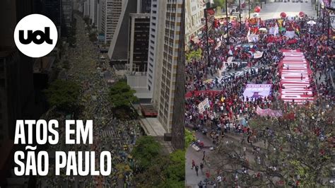 Imagens A Reas Avenida Paulista E Anhangaba Em Atos De De Setembro