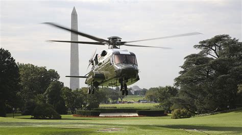 First Images Of New VH-92 Marine One Helicopter Landing On White House Lawn