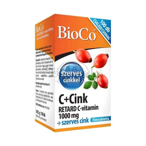 Bioco C Cink Retard C Vitamin Mg Szerves Cink Csal Di Csomag Db