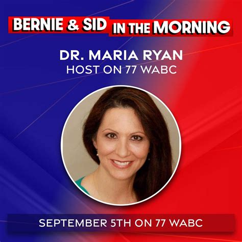 77 Wabc Host Dr Maria Ryan 9 5 2022 77 Wabc