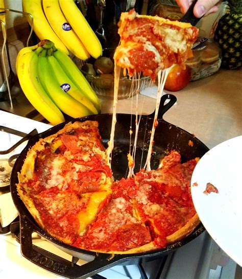 Homemade Chicago-Style stuffed Pizza – Sp-OIL-ed Silly