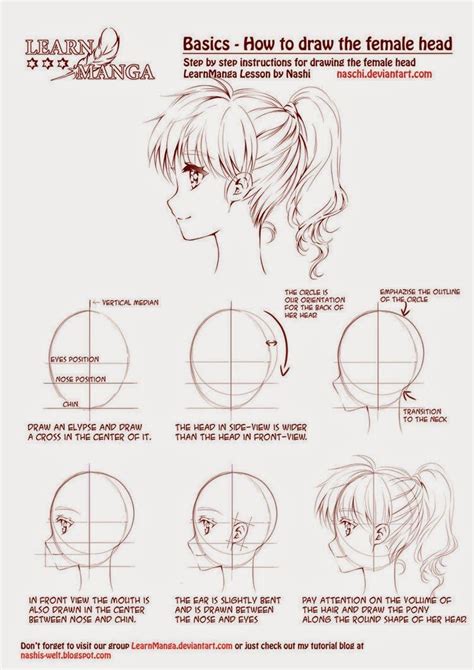 Como Desenhar Uma Cabeça Humana Referência Para Desenhos Anime Head