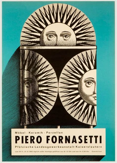 Design Is Fine Piero Fornasetti Exhibition Poster Fornasetti