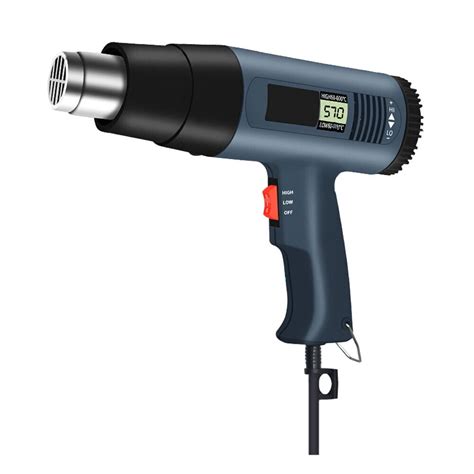 US W Heat Gun Electric Hot Air Gun Dual Temperature LCD Display Nozzles Walmart