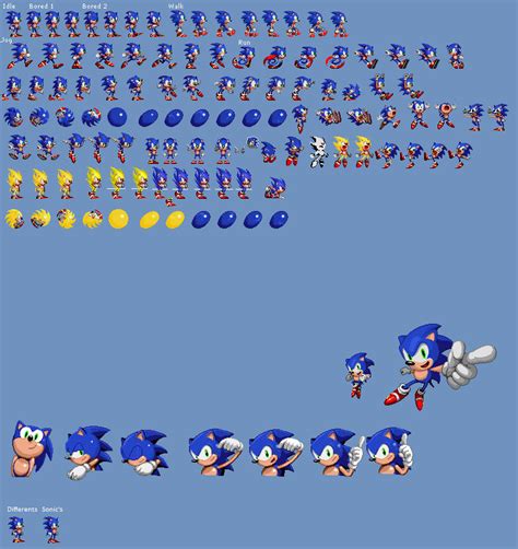 Sonic 4 Episode 1 Retro Sprites by FuntimeSegaSonic on DeviantArt