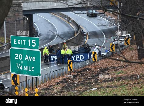 Authorities Investigate A Crash In Queens Which Left Four People Dead