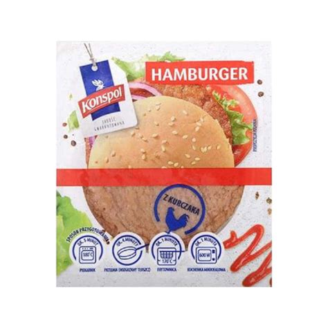 Kotlety Do Hamburgera Z Kurczaka Konspol 300g KHB Bakery