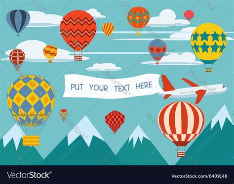 Hot Air Balloon Festival Royalty Free Vector Image