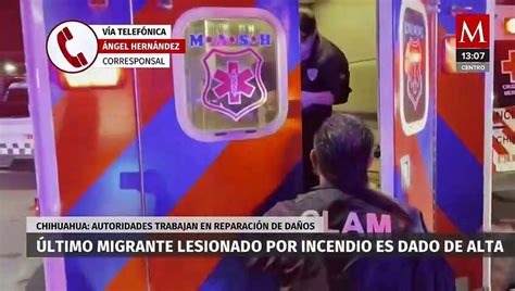 Dan de alta al último migrante lesionado tras el incendio en el INM de