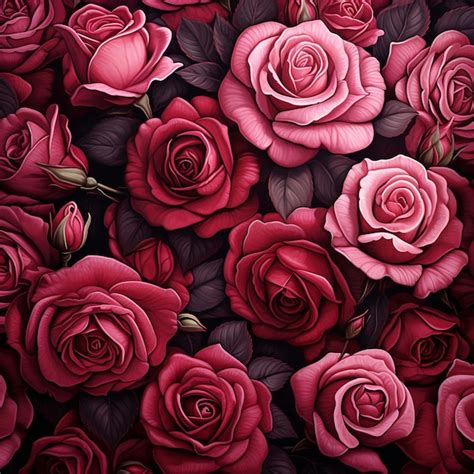 Premium AI Image There Are Many Red Roses That Are In A Bunch