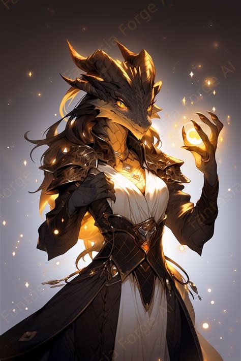 A Bronze Dragonborn Sorceress In 2024 Dungeons And Dragons