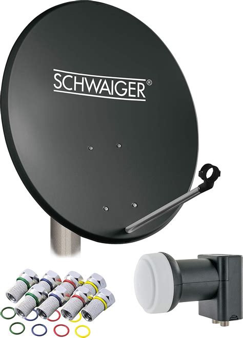 SCHWAIGER 487 Set Completo Di Antenne Sistema SAT Parabola Satellitare