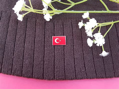 Turkey flag pin badge | Etsy