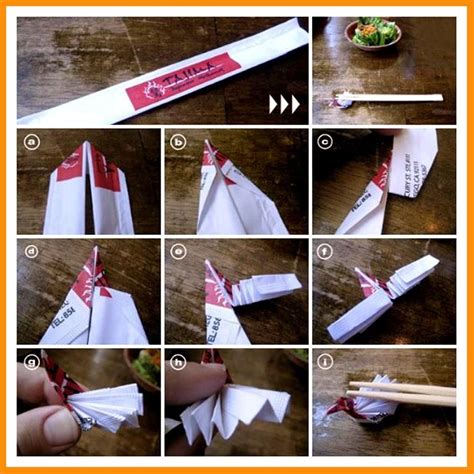 How To Fold Chopstick Holder - Origami