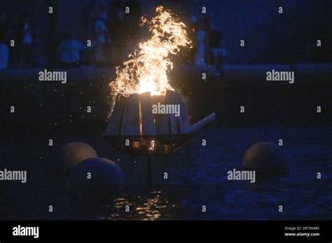 waterfire  providence stock photo alamy