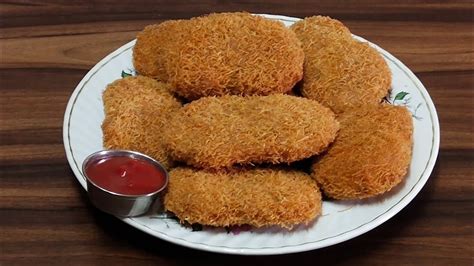 Chicken Russian Cutlets Kabab Recipe Youtube