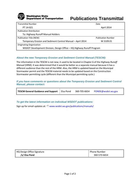 PDF Temporary Erosion And Sediment Control Manual TESCM M