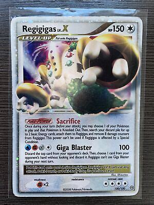 Regigigas Lv X Stormfront Holo Ultra Rare Pokemon Card