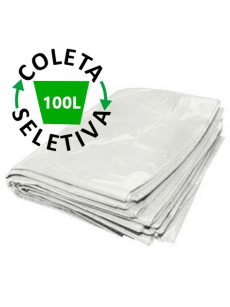 Saco De Lixo Entulix L Coleta Seletiva Transparente C Rrlimp