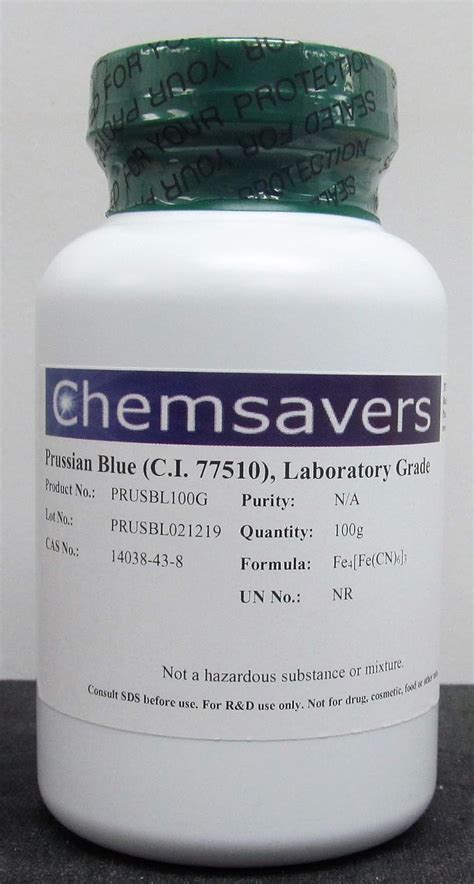 Prussian Blue Ci 77510 Laboratory Grade 100g