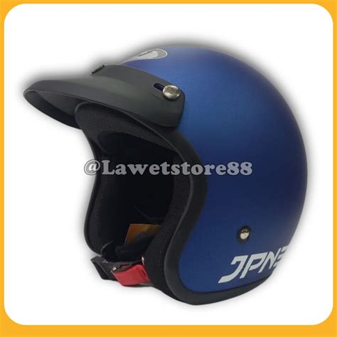 Jual Helm Sepeda Motor Half Face Bogo Jpn Solid Polos Original Warna