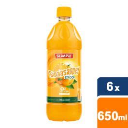 Slimpie Sinaasappel Siroop 6x 650ml