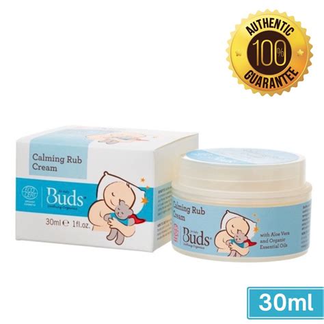 Buds Soothing Organic Calming Rub Cream Ml Shopee Malaysia