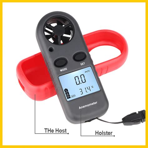 Wt Portable Wind Speed Meter Digital Anemometer Gearvita