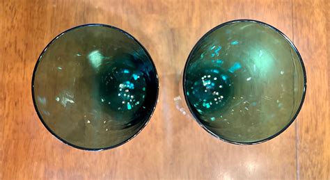 Vintage Tiffin Killarney Green Iced Tea Glass 17394 6 38 Mcm Set Of 2