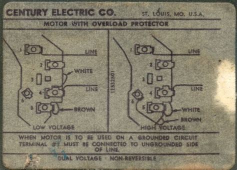 Rewinding Diagram Century Motor Afca Wiring Volt Gould Packa