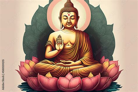 Gautam Buddha Cartoon