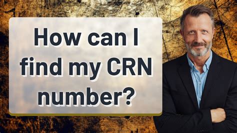 How Can I Find My Crn Number Youtube