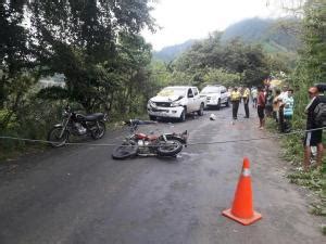 Motociclista Muere Tras Estrellarse Contra Una Camioneta En Bolivar