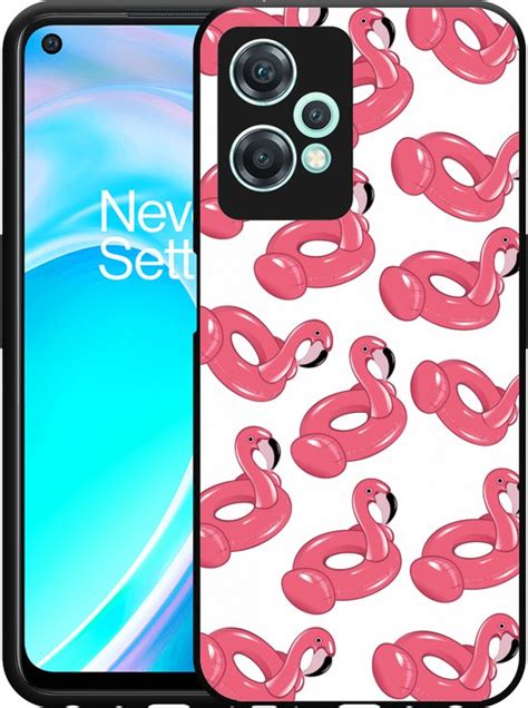 OnePlus Nord CE2 Lite Hardcase Hoesje Inflatable Flamingos Designed