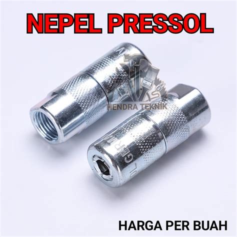 Jual Kepala Selang Grease Gun Sambungan Nepel Stempet Coupler Pompa