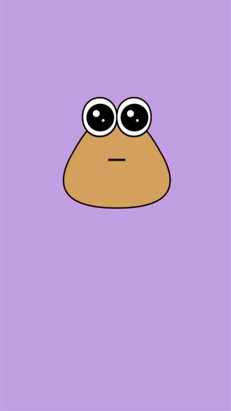 cute baby pou wallpaper purple in 2024 | Sketch book, Matching ...