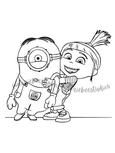 15 Amazing Pages Of The Minions Gru And The Girls Minions Coloring