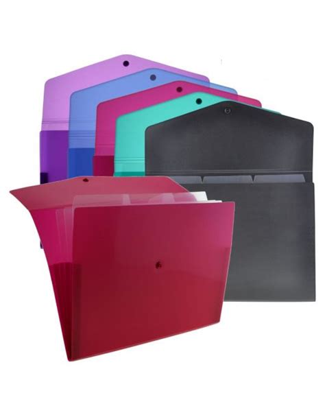 CARPETA CLASIFICADORA A4 CON 3 DIVISIONES OFFICE BOX SUPRA COLORES