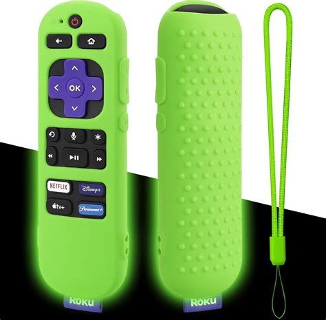 Amazon Glow Green Remote Cover Replacement For Roku Voice Remote