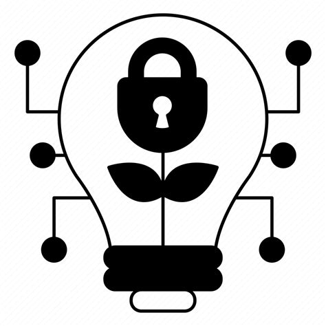 Cyber Security Encryption Idea Lamp Network Protection Icon Download On Iconfinder