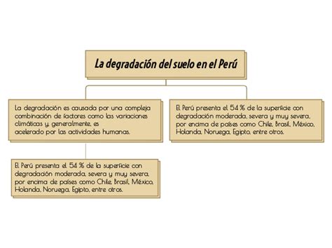 La Degradación Del Suelo En El Perú Mind Map