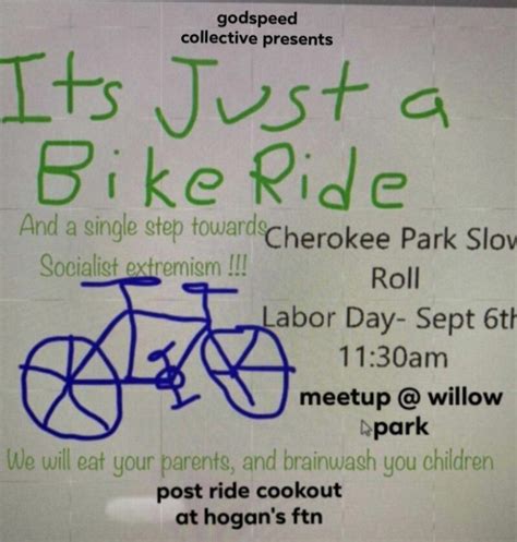 It's Just A Bike Ride, Cherokee Park's Scenic Loop, Labor Day, 11:30 am ...