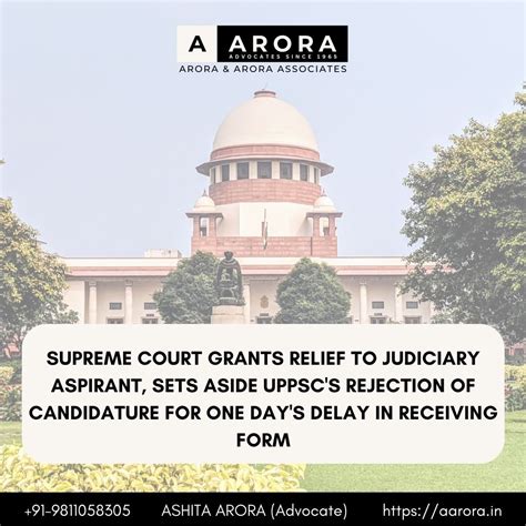 Relief To Judiciary Aspirant Sc Overturns Uppsc Rejection