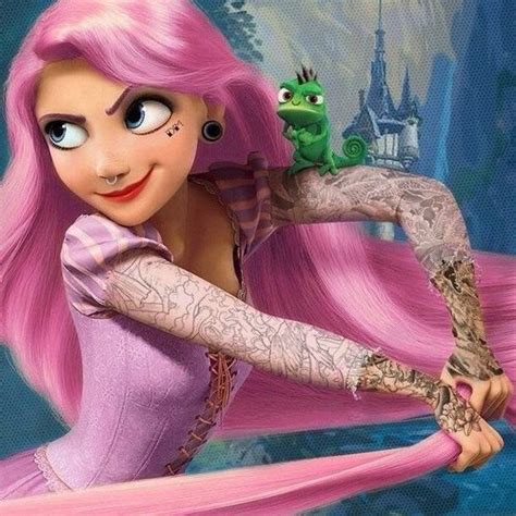 Punk Disney Princesses Rapunzel