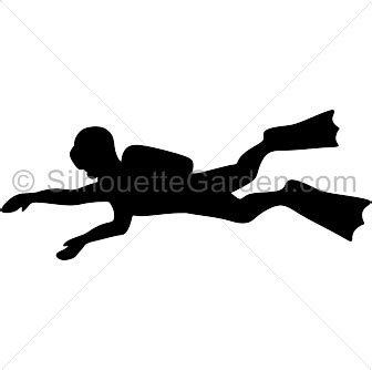 Scuba Diver Silhouette | Silhouette, Silhouette clip art, Scuba diver