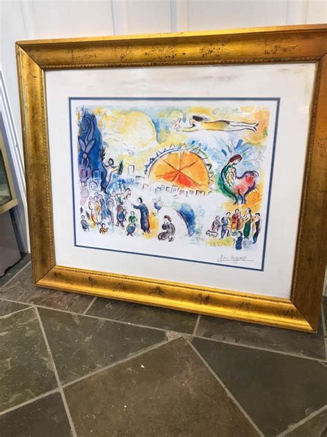 Four Seasons Print By Marc Chagall Signed