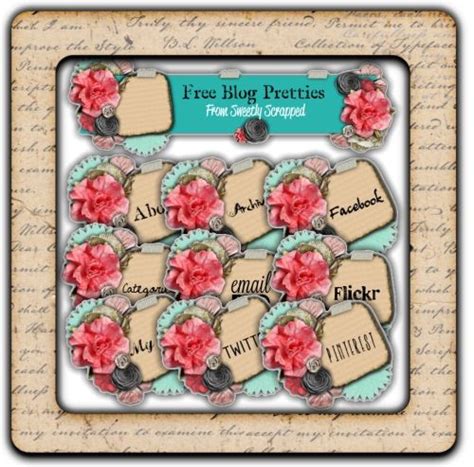 Sweetly Scrapped Blog Post Pretties And Side Bar Set Christmas Tags