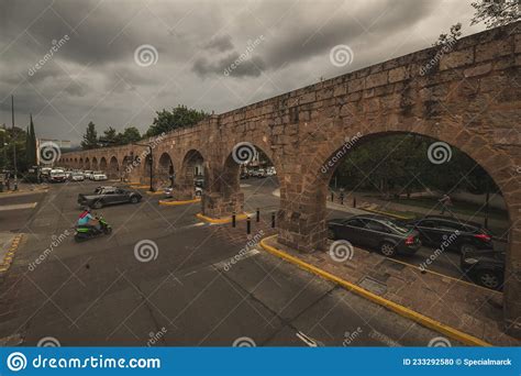 Aqueduct Of Morelia Michoacan Mexico One Of The Main Attractions Of